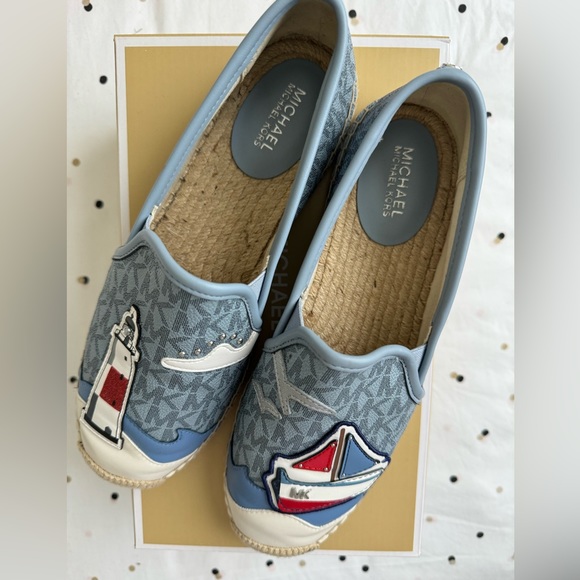 Michael Kors espadrille in blue size 7.5 - Picture 1 of 3